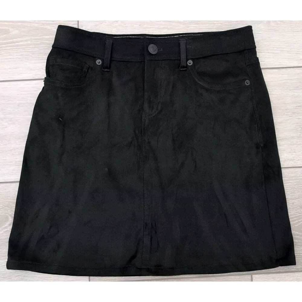 Tommy Bahama Salina Sands Short Black Skirt Womens Size 0 Faux Suede